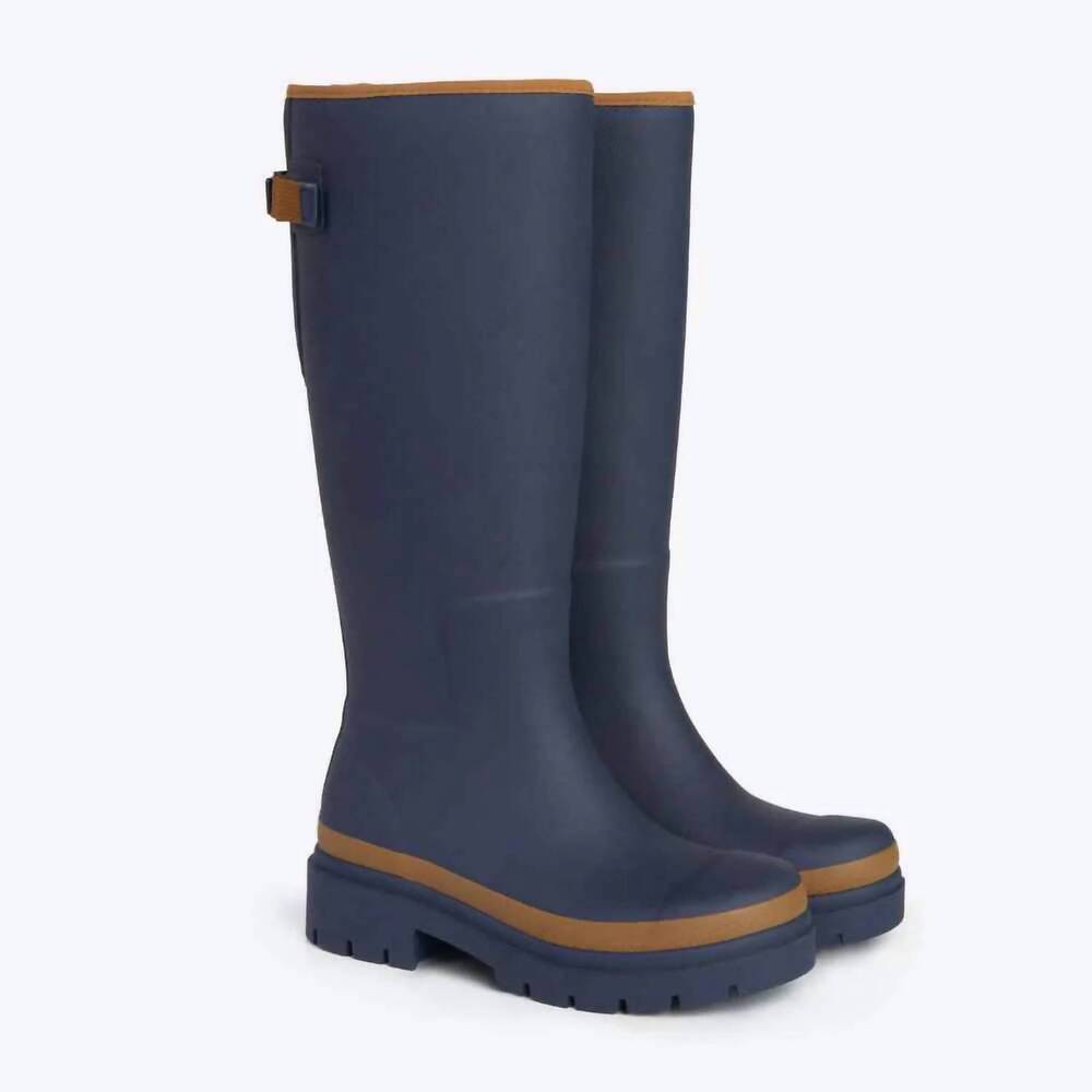NEW MERRY PEOPLE women's fergie tall rain boot in oxford blue
